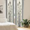 Ambesonne Dinosaur Curtains, Delicate Cartoon Animals of Jurassic Scenario Funny Jungle Pastel Tones, Window Treatments 2 Panel Set for Living Room Bedroom, Pair of – 28″ x 95″, Blush Blue Grey White(Pale Sage Green Grey)