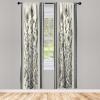 Ambesonne Dinosaur Curtains, Delicate Cartoon Animals of Jurassic Scenario Funny Jungle Pastel Tones, Window Treatments 2 Panel Set for Living Room Bedroom, Pair of – 28″ x 95″, Blush Blue Grey White(Pale Sage Green Grey)