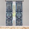 Ambesonne Dinosaur Curtains, Delicate Cartoon Animals of Jurassic Scenario Funny Jungle Pastel Tones, Window Treatments 2 Panel Set for Living Room Bedroom, Pair of – 28″ x 95″, Blush Blue Grey White(Sea Blue White Dark Grey)