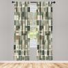 Ambesonne Dinosaur Curtains, Delicate Cartoon Animals of Jurassic Scenario Funny Jungle Pastel Tones, Window Treatments 2 Panel Set for Living Room Bedroom, Pair of – 28″ x 95″, Blush Blue Grey White(Ivory Peacock Green Rust)