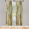 Ambesonne Dinosaur Curtains, Delicate Cartoon Animals of Jurassic Scenario Funny Jungle Pastel Tones, Window Treatments 2 Panel Set for Living Room Bedroom, Pair of – 28″ x 95″, Blush Blue Grey White(Green Khaki Cinnamon)