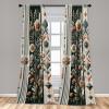 Ambesonne Dinosaur Curtains, Delicate Cartoon Animals of Jurassic Scenario Funny Jungle Pastel Tones, Window Treatments 2 Panel Set for Living Room Bedroom, Pair of – 28″ x 95″, Blush Blue Grey White(Laurel Green Salmon Beige)