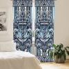 Ambesonne Dinosaur Curtains, Delicate Cartoon Animals of Jurassic Scenario Funny Jungle Pastel Tones, Window Treatments 2 Panel Set for Living Room Bedroom, Pair of – 28″ x 95″, Blush Blue Grey White(Sea Blue White Dark Grey)