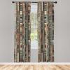 Ambesonne Dinosaur Curtains, Delicate Cartoon Animals of Jurassic Scenario Funny Jungle Pastel Tones, Window Treatments 2 Panel Set for Living Room Bedroom, Pair of – 28″ x 95″, Blush Blue Grey White(Teal Dark Coral Eggshell)