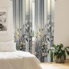Ambesonne Dinosaur Curtains, Delicate Cartoon Animals of Jurassic Scenario Funny Jungle Pastel Tones, Window Treatments 2 Panel Set for Living Room Bedroom, Pair of – 28″ x 95″, Blush Blue Grey White(Dimgray Yellow and Blue)