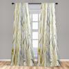 Ambesonne Dinosaur Curtains, Delicate Cartoon Animals of Jurassic Scenario Funny Jungle Pastel Tones, Window Treatments 2 Panel Set for Living Room Bedroom, Pair of – 28″ x 95″, Blush Blue Grey White(Pale Coffee Purpleblue)