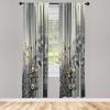 Ambesonne Dinosaur Curtains, Delicate Cartoon Animals of Jurassic Scenario Funny Jungle Pastel Tones, Window Treatments 2 Panel Set for Living Room Bedroom, Pair of – 28″ x 95″, Blush Blue Grey White(Dimgray Yellow and Blue)