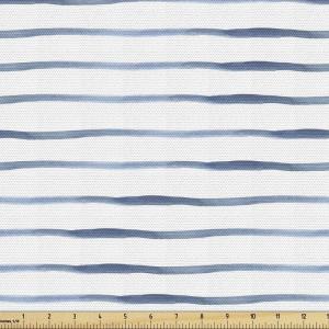 Ambesonne Black and White Fabric by The Yard, Monochrome Background with Square Shapes Diagonal Pattern Modern Geometric, Decorative Fabric for Upholstery and Home Accents, 2 Yards, Black Charcoal(Night Blue White)