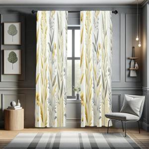 Ambesonne Dinosaur Curtains, Delicate Cartoon Animals of Jurassic Scenario Funny Jungle Pastel Tones, Window Treatments 2 Panel Set for Living Room Bedroom, Pair of – 28″ x 95″, Blush Blue Grey White(Pale Coffee Purpleblue)