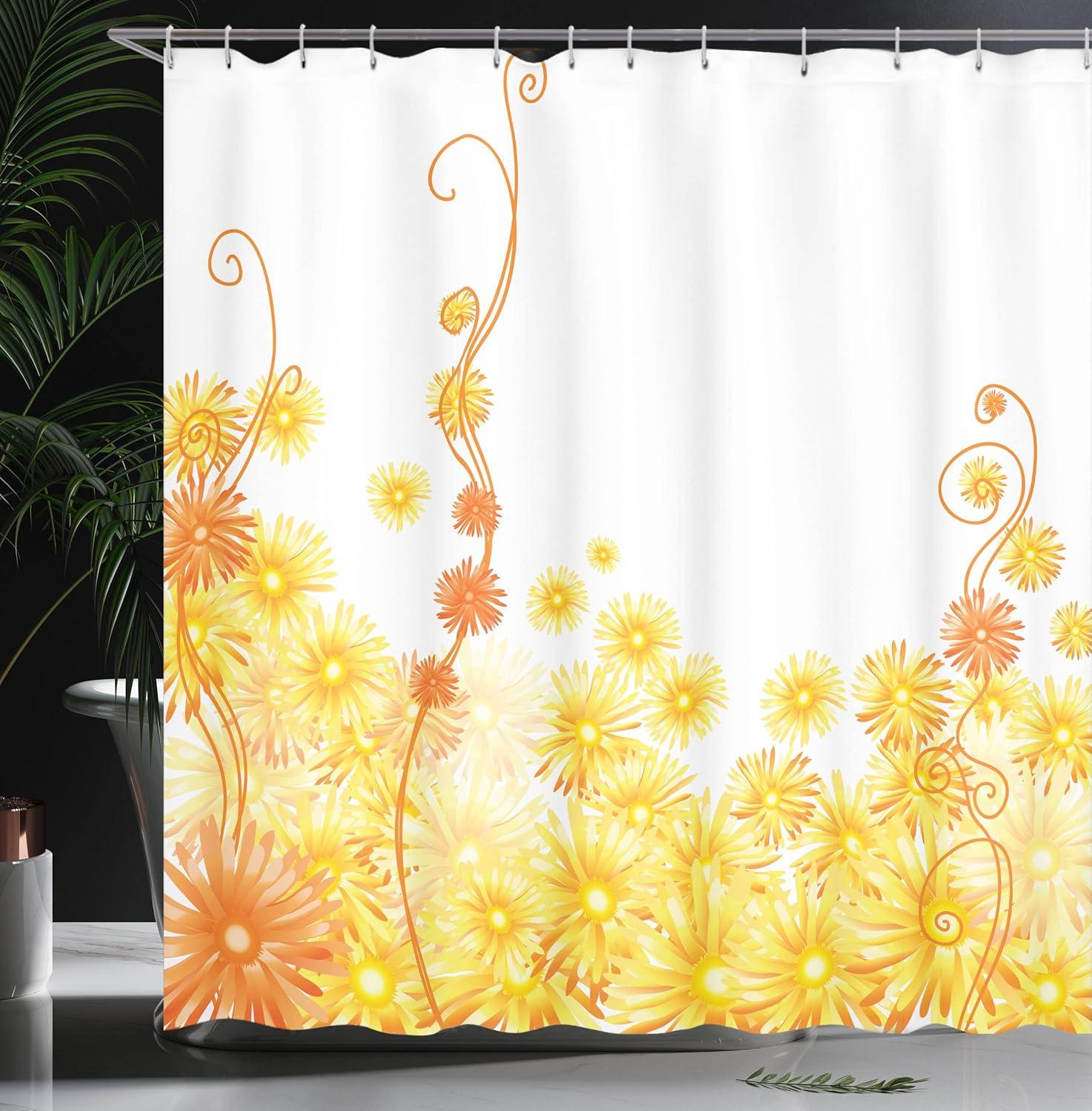 imageAmbesonne Fantasy Shower Curtain Hot Air Balloons in The Clouds Dream Journey to Secret Paradise Romantic Design Cloth Fabric Bathroom Decor Set with Hooks 69 W x 75 L Purple WhiteYellow Brown