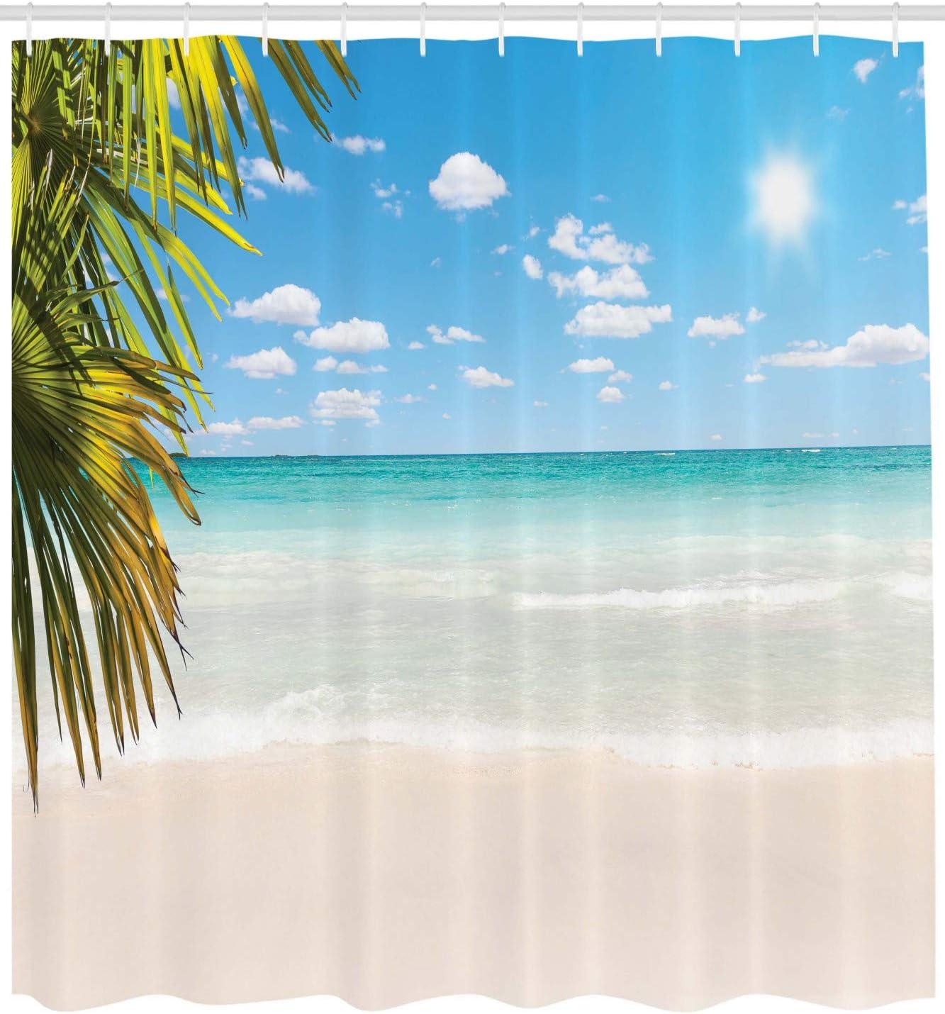 imageAmbesonne Fantasy Shower Curtain Hot Air Balloons in The Clouds Dream Journey to Secret Paradise Romantic Design Cloth Fabric Bathroom Decor Set with Hooks 69 W x 75 L Purple WhiteTurquoise Cream
