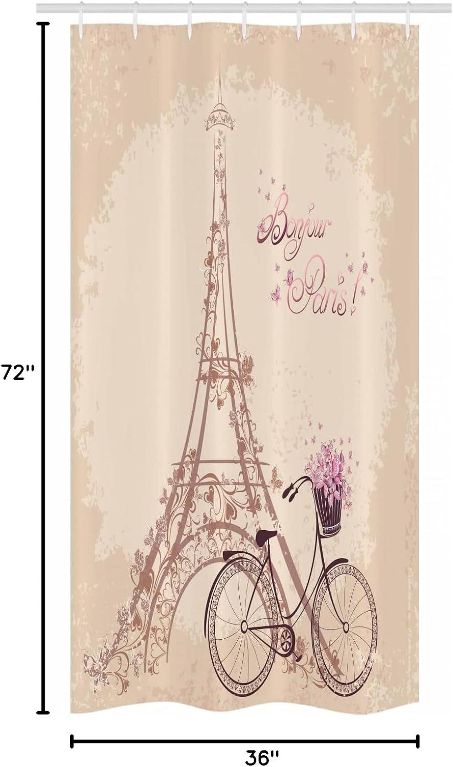 imageAmbesonne Fantasy Shower Curtain Hot Air Balloons in The Clouds Dream Journey to Secret Paradise Romantic Design Cloth Fabric Bathroom Decor Set with Hooks 69 W x 75 L Purple WhiteCream Pink
