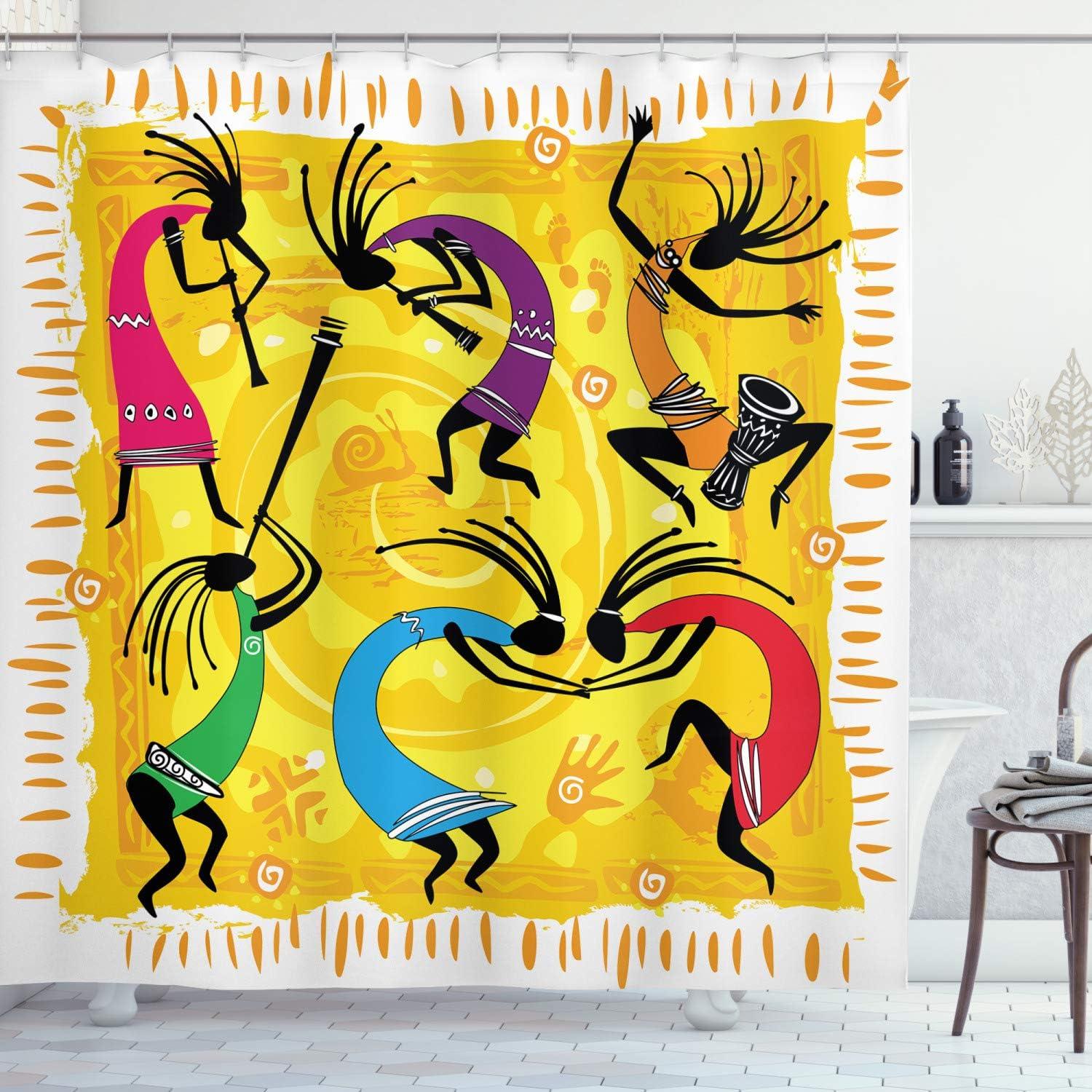 imageAmbesonne Fantasy Shower Curtain Hot Air Balloons in The Clouds Dream Journey to Secret Paradise Romantic Design Cloth Fabric Bathroom Decor Set with Hooks 69 W x 75 L Purple WhitePurple Yellow