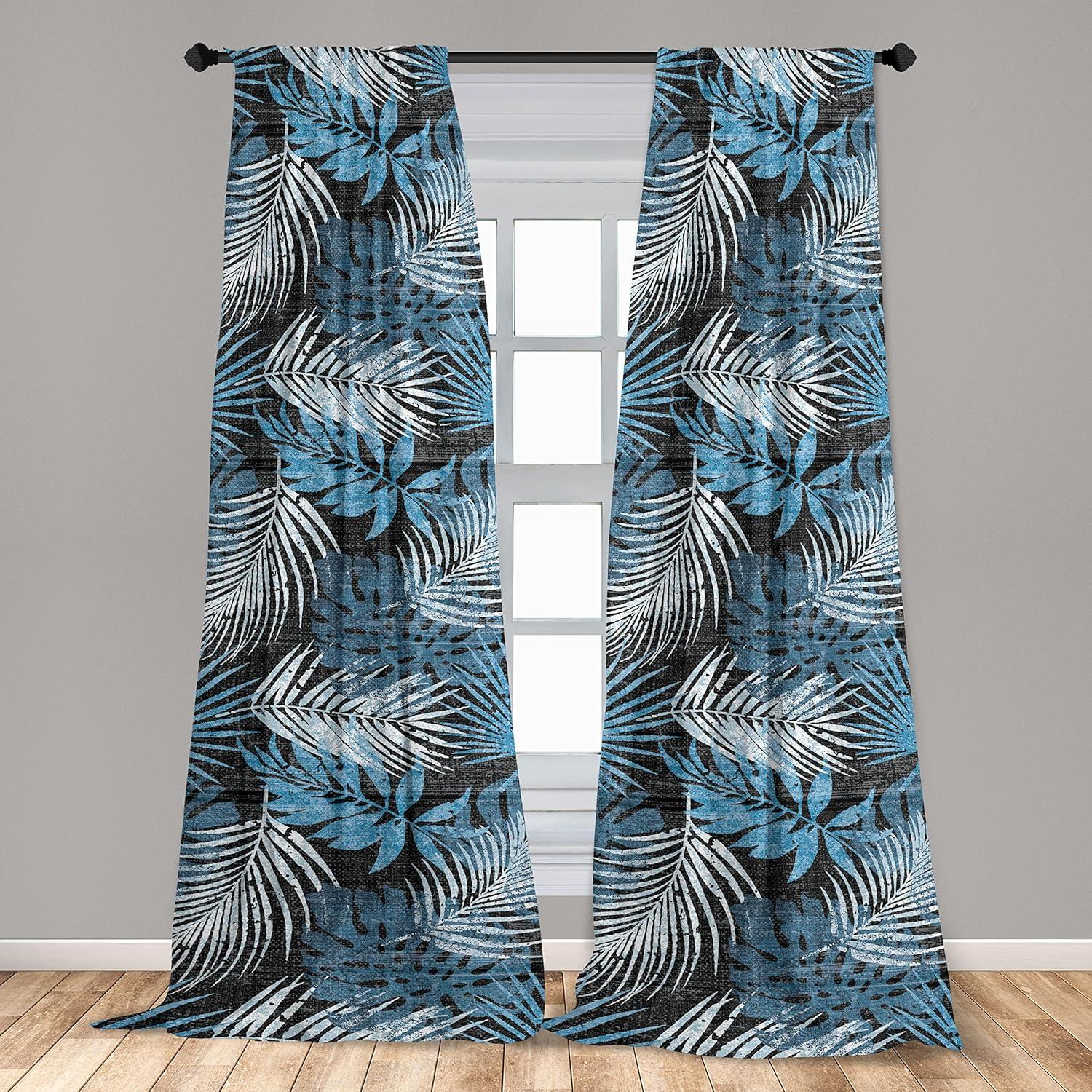 imageAmbesonne Floral Curtains Roses for Valentine Love Team Holiday Celebration Botanical Artwork on Hue Back Window Treatments 2 Panel Set for Living Room Bedroom Pair of 28 x 95 Dimgray BlushDark Grey and Sky Blue