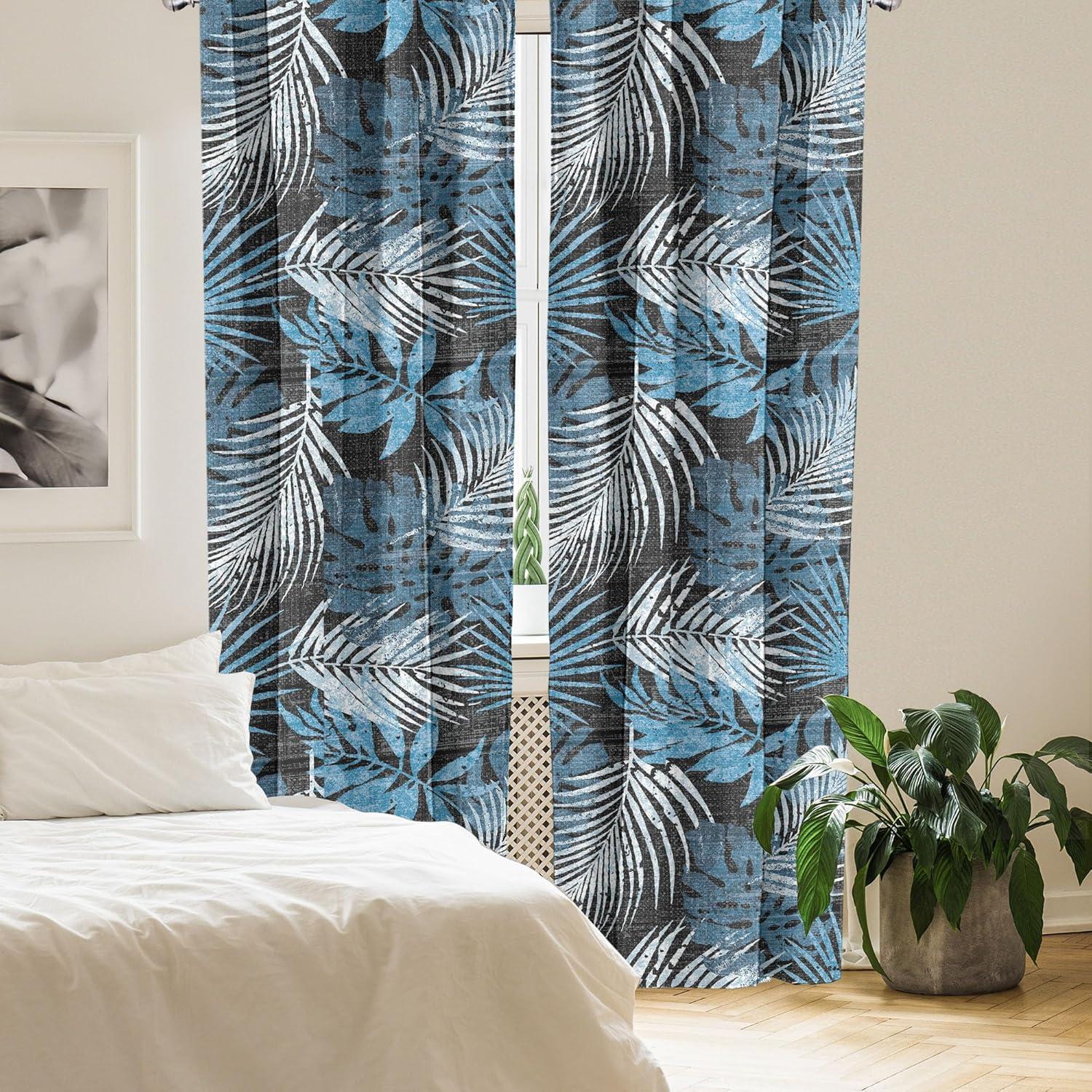 imageAmbesonne Floral Curtains Roses for Valentine Love Team Holiday Celebration Botanical Artwork on Hue Back Window Treatments 2 Panel Set for Living Room Bedroom Pair of 28 x 95 Dimgray BlushDark Grey and Sky Blue