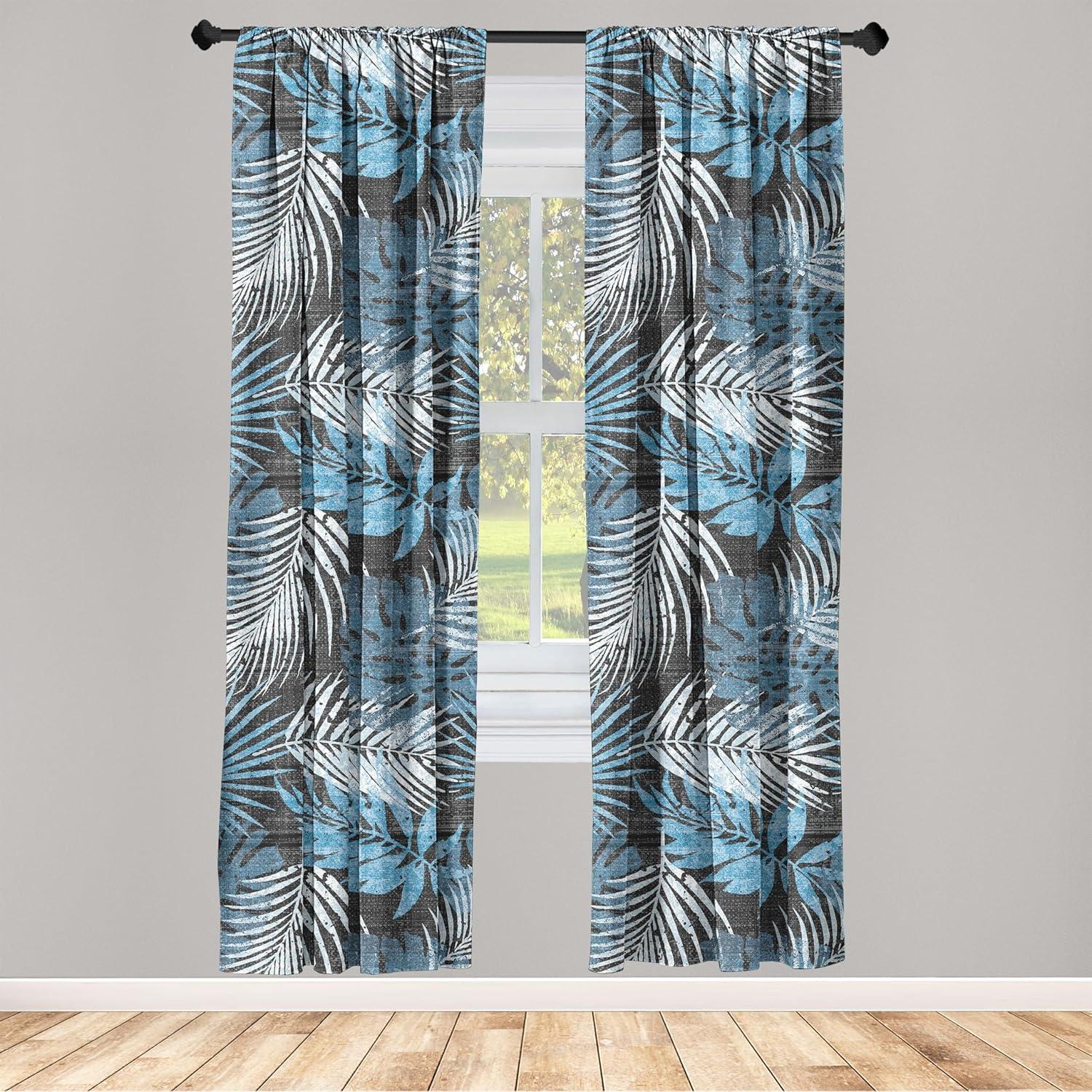 imageAmbesonne Floral Curtains Roses for Valentine Love Team Holiday Celebration Botanical Artwork on Hue Back Window Treatments 2 Panel Set for Living Room Bedroom Pair of 28 x 95 Dimgray BlushDark Grey and Sky Blue