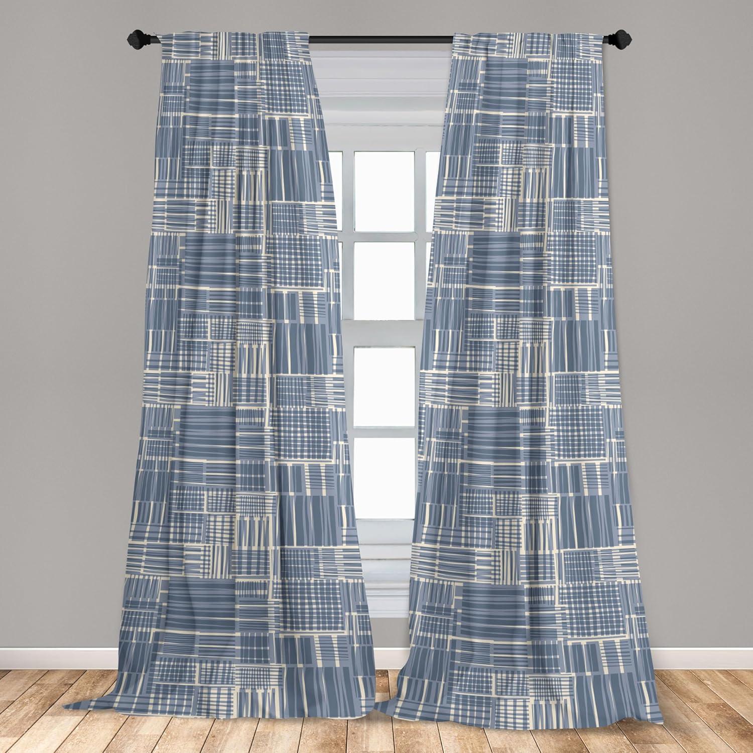 imageAmbesonne Floral Curtains Roses for Valentine Love Team Holiday Celebration Botanical Artwork on Hue Back Window Treatments 2 Panel Set for Living Room Bedroom Pair of 28 x 95 Dimgray BlushDark Ceil Blue and Champagne
