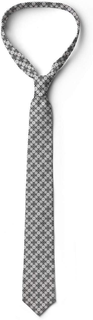 imageAmbesonne Multicolor Modern Mens TieBlack Pale Grey