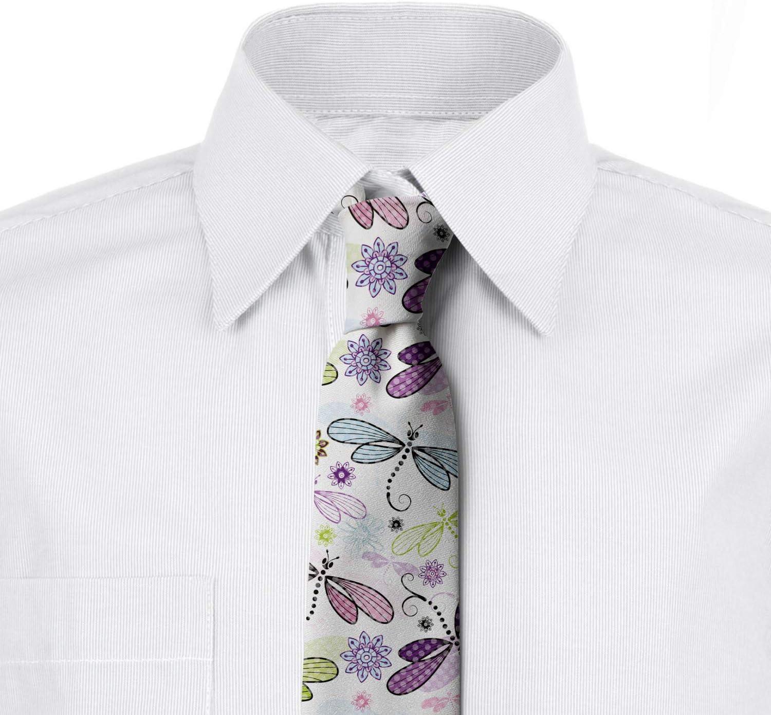 imageAmbesonne Multicolor Modern Mens TiePale Blue Purple