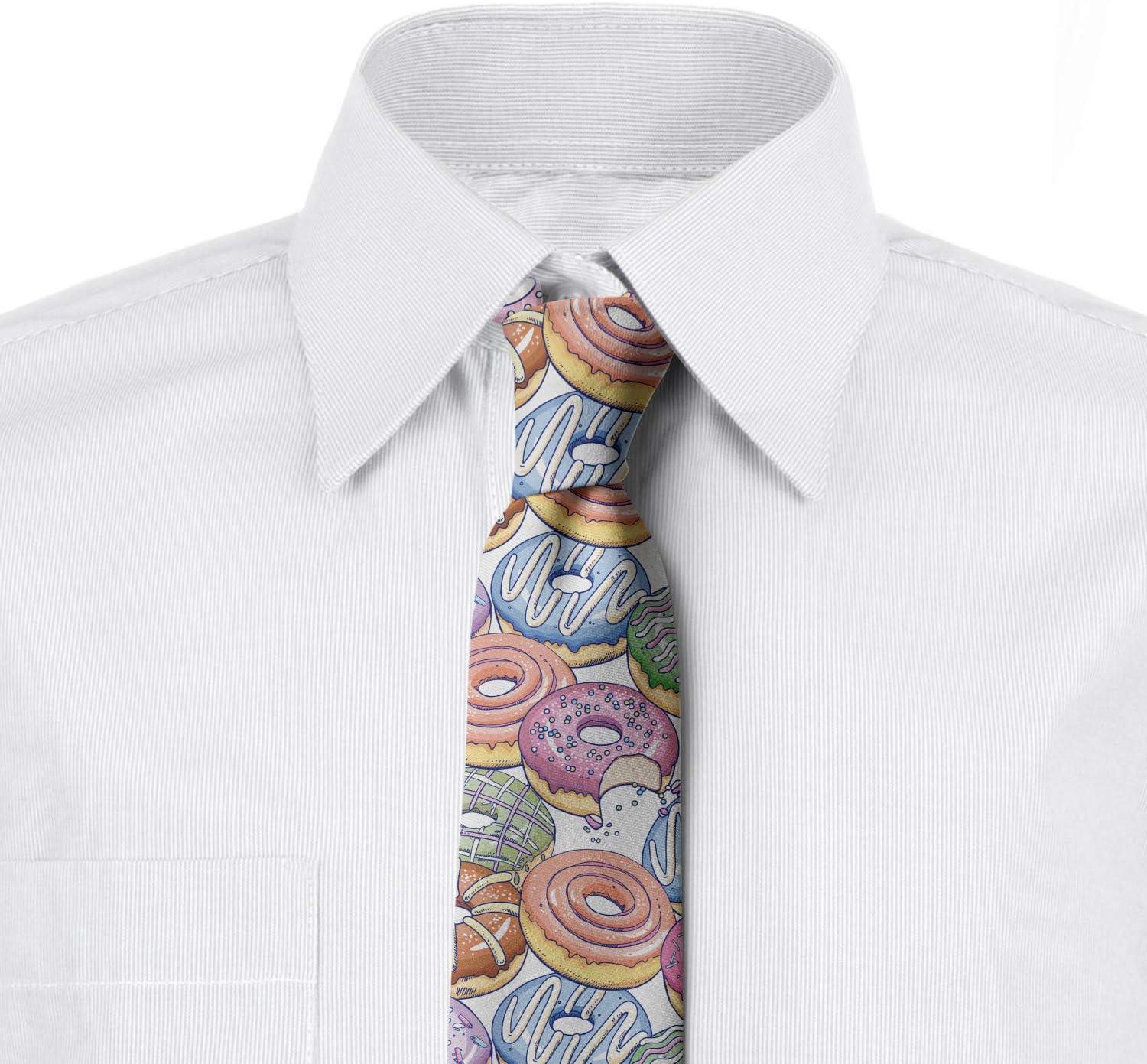 imageAmbesonne Multicolor Modern Mens TiePale Pink