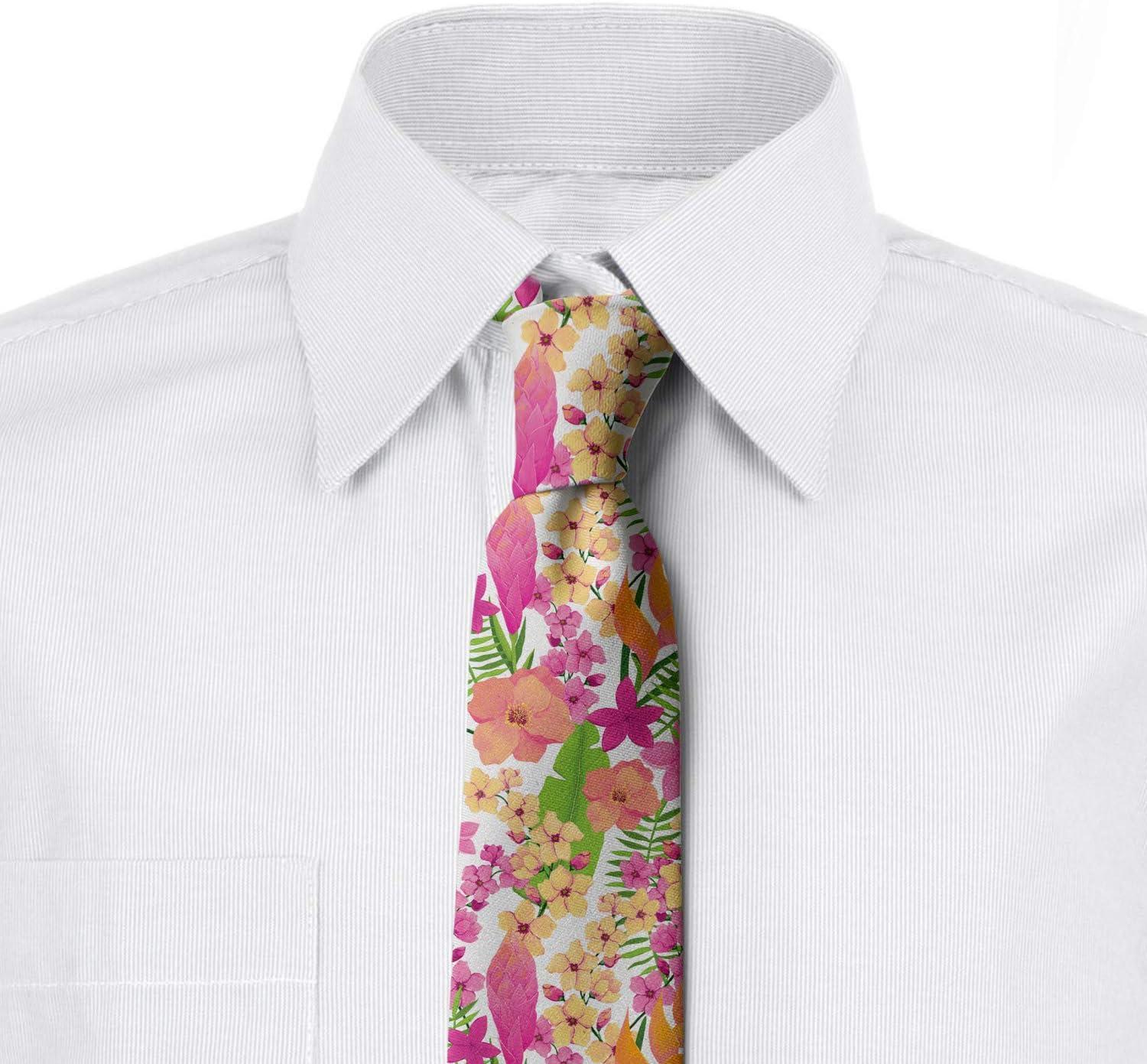 imageAmbesonne Multicolor Modern Mens TiePink Green
