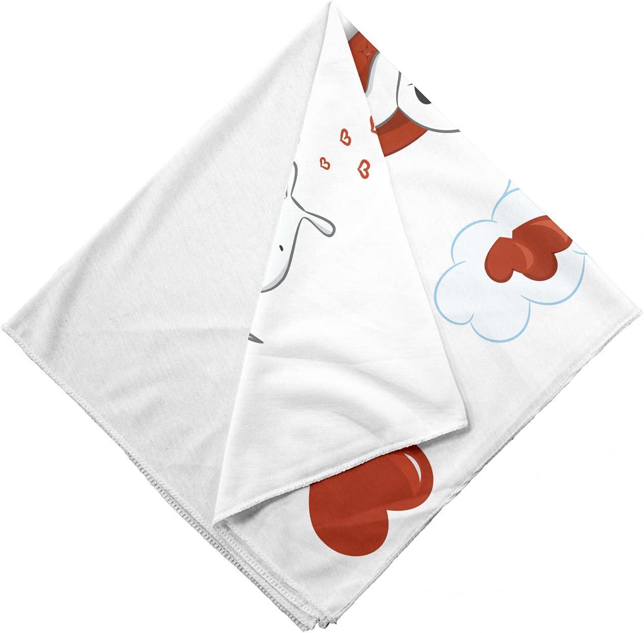 imageAmbesonne Unisex BandanaRed White