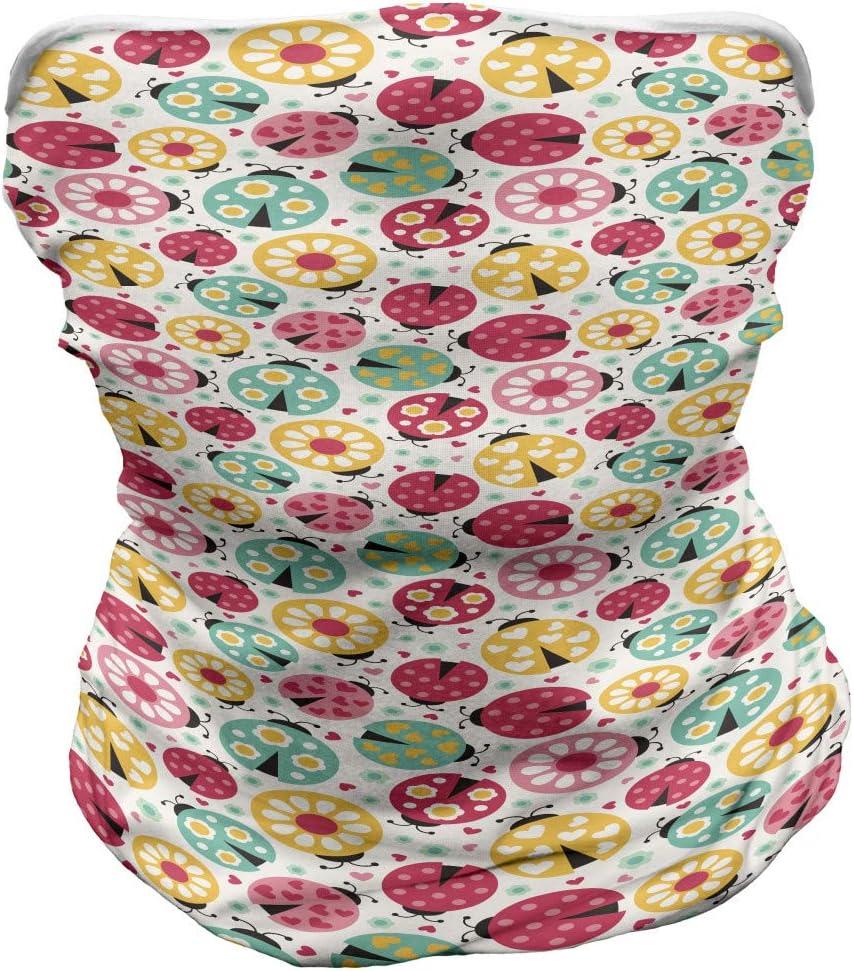 imageAmbesonne Unisex Multicolor Face and Neck WarmersAbstract Beetle Design