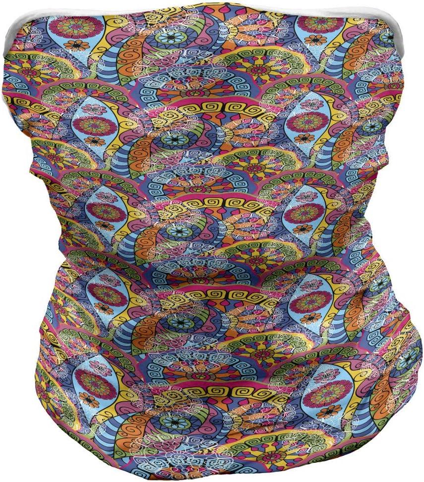 imageAmbesonne Unisex Multicolor Face and Neck WarmersHippie Aztec Tribal Boho