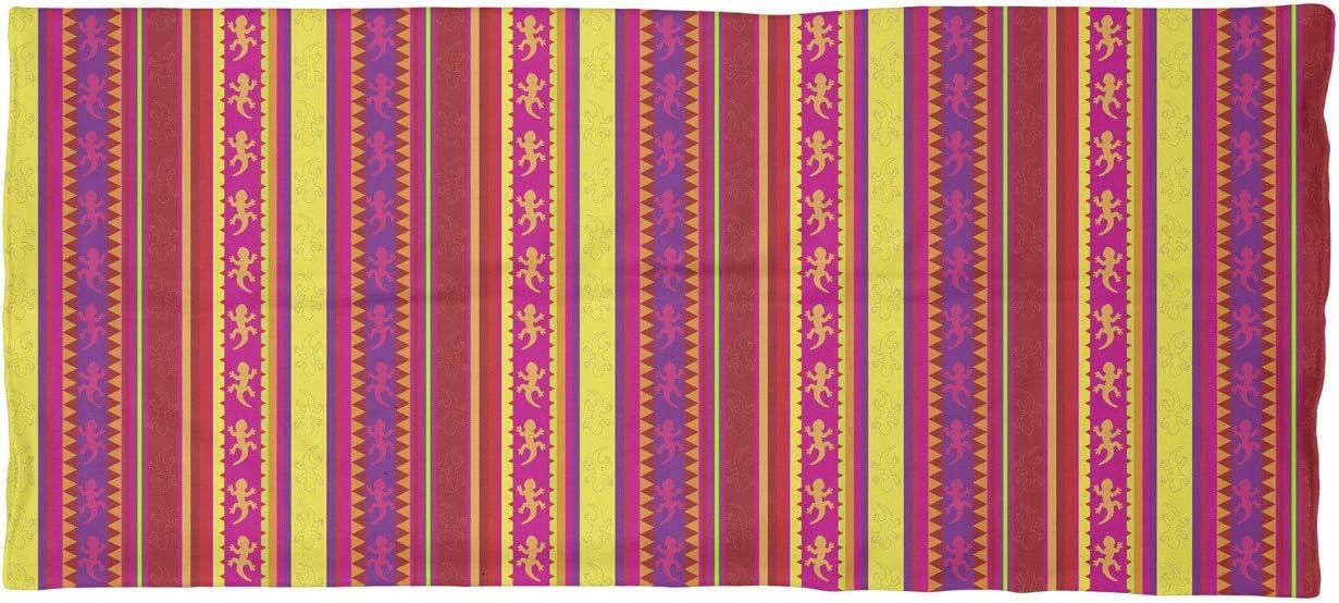 imageAmbesonne Unisex Multicolor Face and Neck WarmersVibrant Lizard Folklore