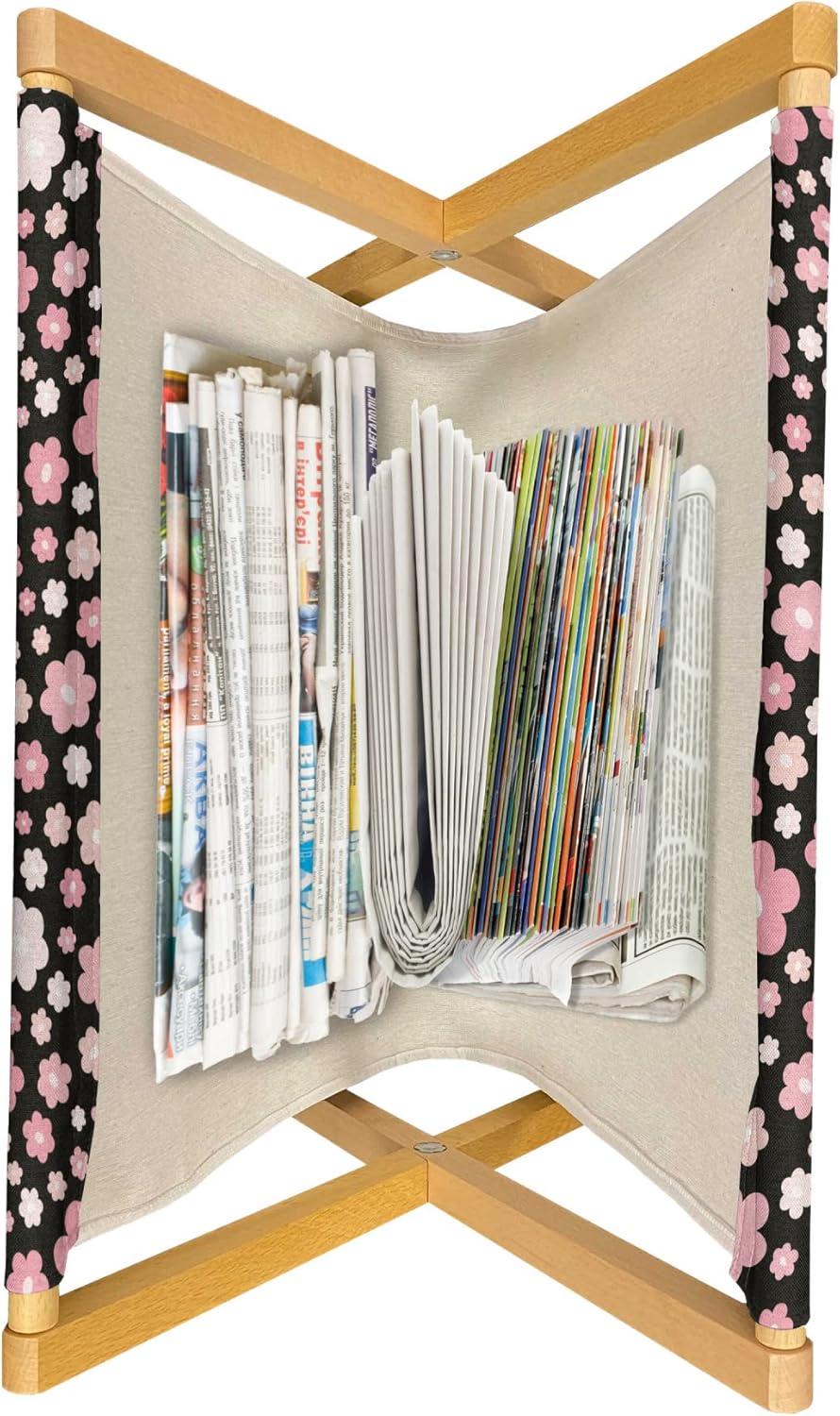 imageAmbesonne Valentines Magazine and Book Holder Love Theme with Romantic Hearts for You Lettering Simple Design Decorative Floor Rack Organizer for Living Room 22x19 Pink Charcoal Grey WhitePale Pink Charcoal Grey