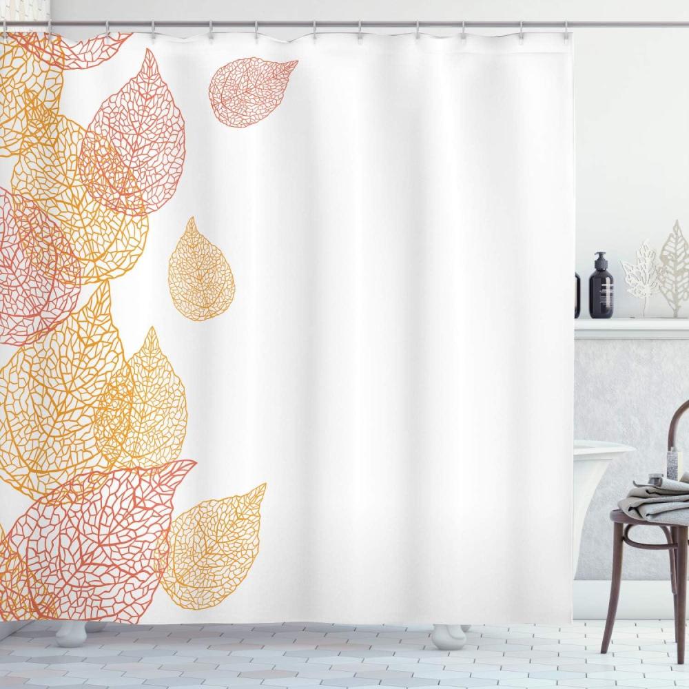 imageAmbesonne Fantasy Shower Curtain Hot Air Balloons in The Clouds Dream Journey to Secret Paradise Romantic Design Cloth Fabric Bathroom Decor Set with Hooks 69 W x 75 L Purple WhiteMarigold Coral