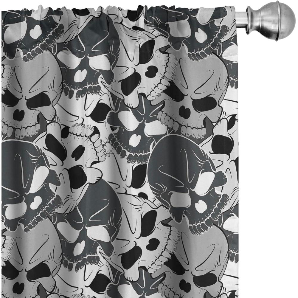 imageAmbesonne Floral Curtains Roses for Valentine Love Team Holiday Celebration Botanical Artwork on Hue Back Window Treatments 2 Panel Set for Living Room Bedroom Pair of  28 x 95 Dimgray BlushCharcoal Grey and Eggshell