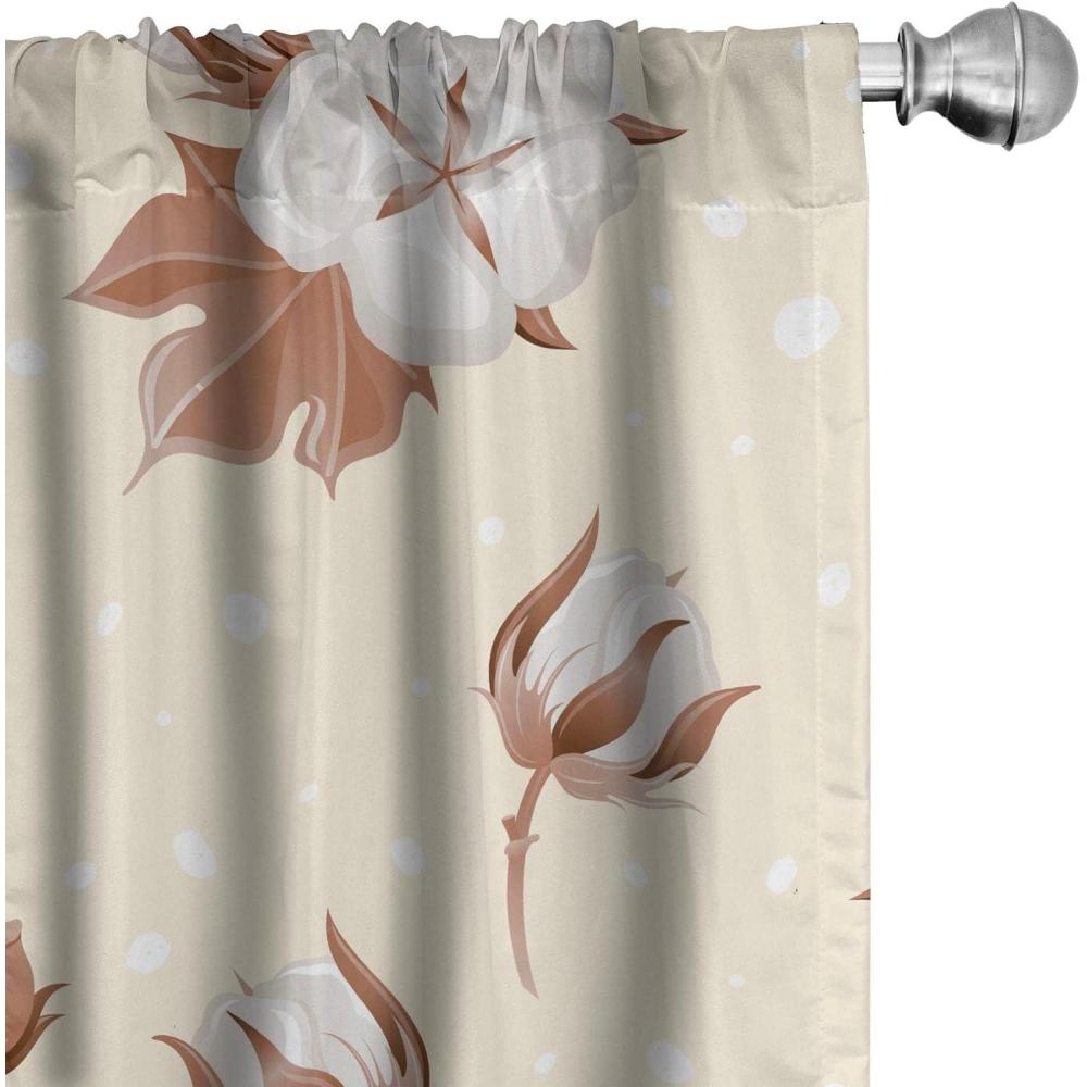 imageAmbesonne Floral Curtains Roses for Valentine Love Team Holiday Celebration Botanical Artwork on Hue Back Window Treatments 2 Panel Set for Living Room Bedroom Pair of  28 x 95 Dimgray BlushCream and Pale Redwood