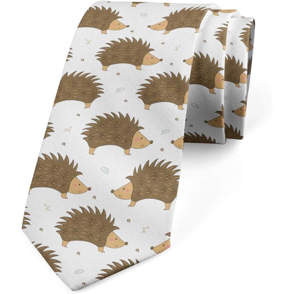 imageAmbesonne Multicolor Modern Mens TieBrown Caramel