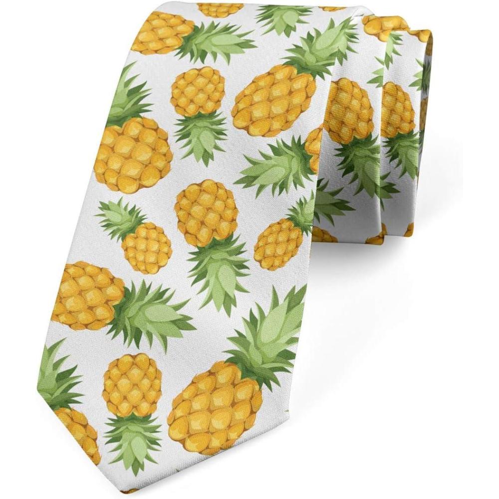 imageAmbesonne Multicolor Modern Mens TieEarth Yellow Green White