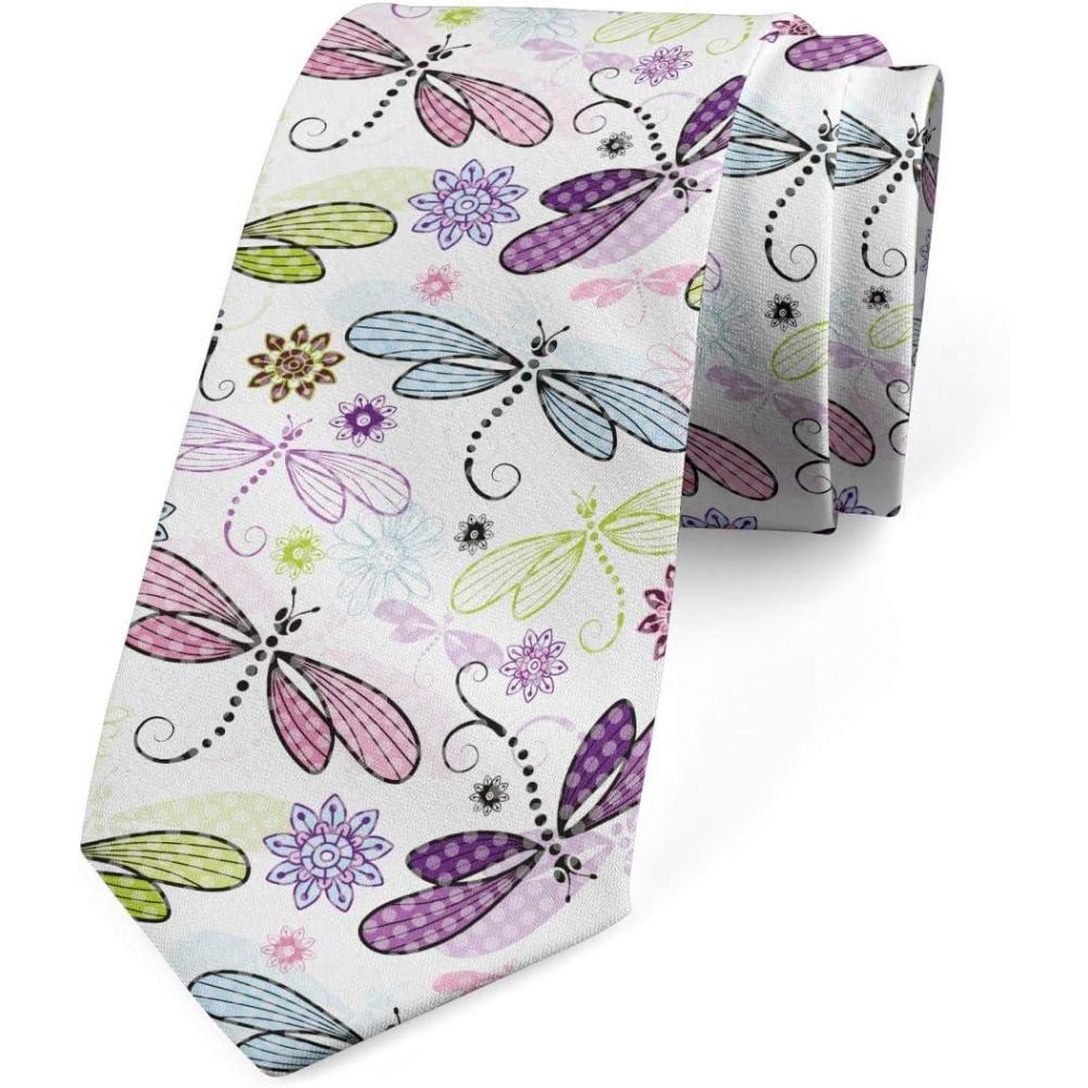 imageAmbesonne Multicolor Modern Mens TiePale Blue Purple
