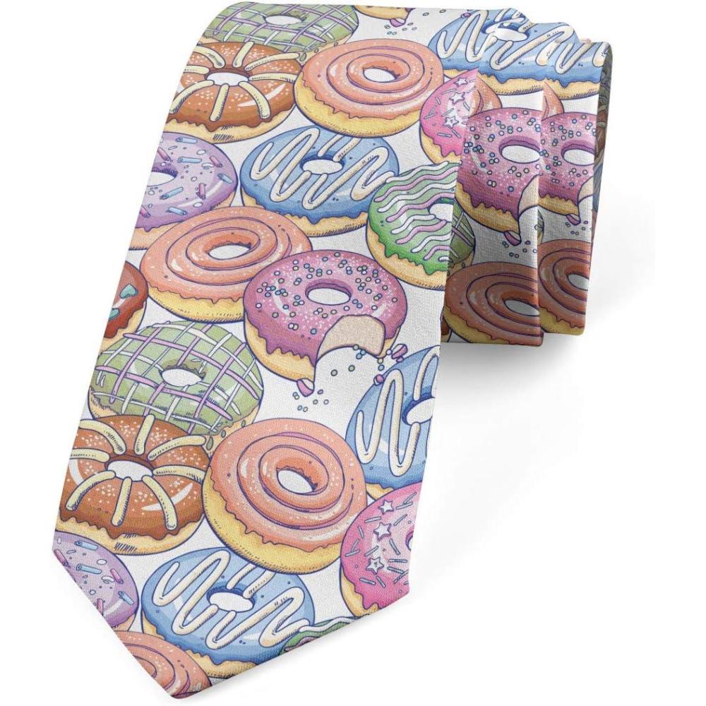 imageAmbesonne Multicolor Modern Mens TiePale Pink