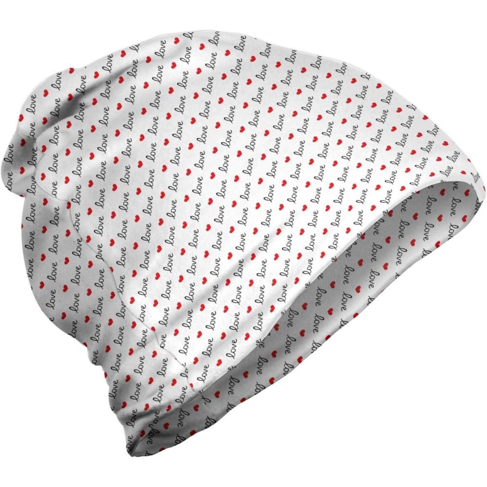 imageAmbesonne Unisex Beanie Love Valentines Day Hiking Outdoors