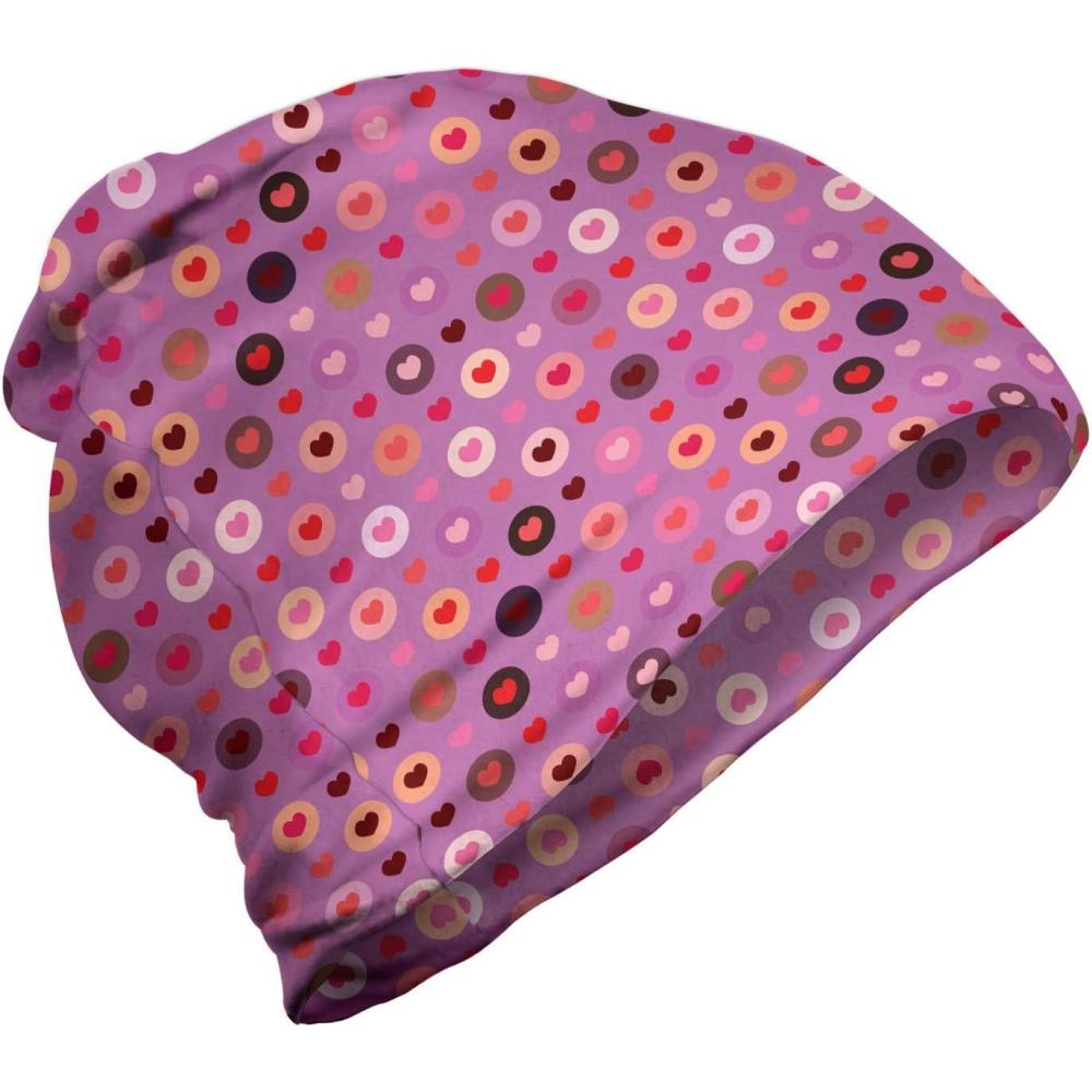 imageAmbesonne Unisex Beanie Valentine Romance Love Hiking Outdoors