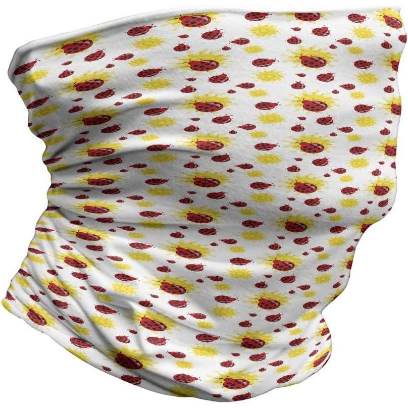 imageAmbesonne Unisex Multicolor Face and Neck WarmersSummer Inspired Bugs