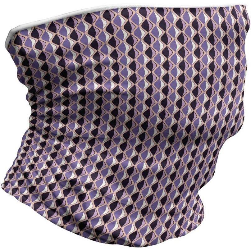 imageAmbesonne Unisex Multicolor Face and Neck WarmersVertical Wavy Lines