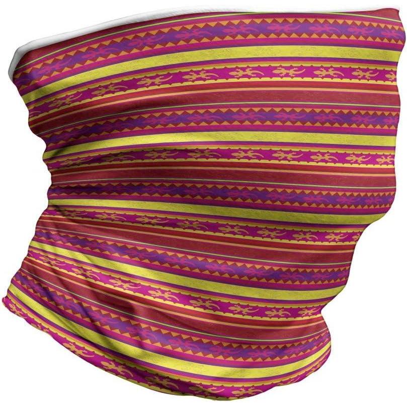 imageAmbesonne Unisex Multicolor Face and Neck WarmersVibrant Lizard Folklore