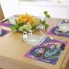 Ambesonne Comics Place Mats Set of 4, Retro 50s 40s Comics Magazine Woman with Woman Rights Image Artwork, Washable Fabric Placemats for Dining Table, Multicolor