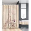 Ambesonne Fantasy Shower Curtain, Hot Air Balloons in The Clouds Dream Journey to Secret Paradise Romantic Design, Cloth Fabric Bathroom Decor Set with Hooks, 69″ W x 75″ L, Purple White(Cream Pink)