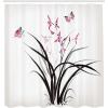 Ambesonne Fantasy Shower Curtain, Hot Air Balloons in The Clouds Dream Journey to Secret Paradise Romantic Design, Cloth Fabric Bathroom Decor Set with Hooks, 69″ W x 75″ L, Purple White(Cream Brown)
