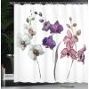 Ambesonne Fantasy Shower Curtain, Hot Air Balloons in The Clouds Dream Journey to Secret Paradise Romantic Design, Cloth Fabric Bathroom Decor Set with Hooks, 69″ W x 75″ L, Purple White(Rose Purple)