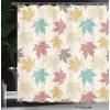 Ambesonne Fantasy Shower Curtain, Hot Air Balloons in The Clouds Dream Journey to Secret Paradise Romantic Design, Cloth Fabric Bathroom Decor Set with Hooks, 69″ W x 75″ L, Purple White(Burgundy Teal Beige)