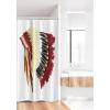 Ambesonne Fantasy Shower Curtain, Hot Air Balloons in The Clouds Dream Journey to Secret Paradise Romantic Design, Cloth Fabric Bathroom Decor Set with Hooks, 69″ W x 75″ L, Purple White(Ivory Black)