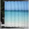 Ambesonne Fantasy Shower Curtain, Hot Air Balloons in The Clouds Dream Journey to Secret Paradise Romantic Design, Cloth Fabric Bathroom Decor Set with Hooks, 69″ W x 75″ L, Purple White(Cream Turquoise)