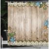 Ambesonne Fantasy Shower Curtain, Hot Air Balloons in The Clouds Dream Journey to Secret Paradise Romantic Design, Cloth Fabric Bathroom Decor Set with Hooks, 69″ W x 75″ L, Purple White(Beige Blue)